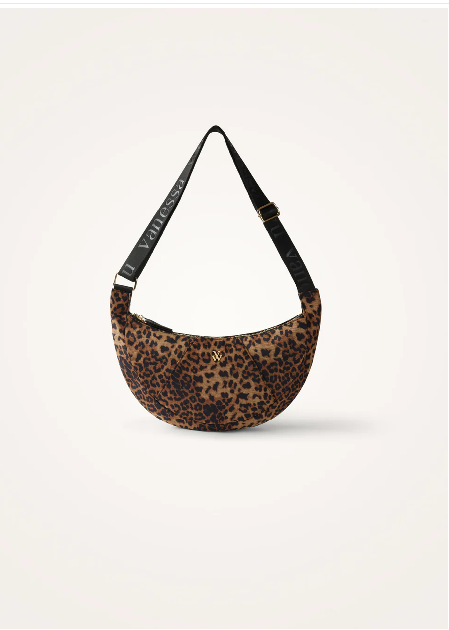 VANESSA WU - Sac banane FLAVIA Leopard