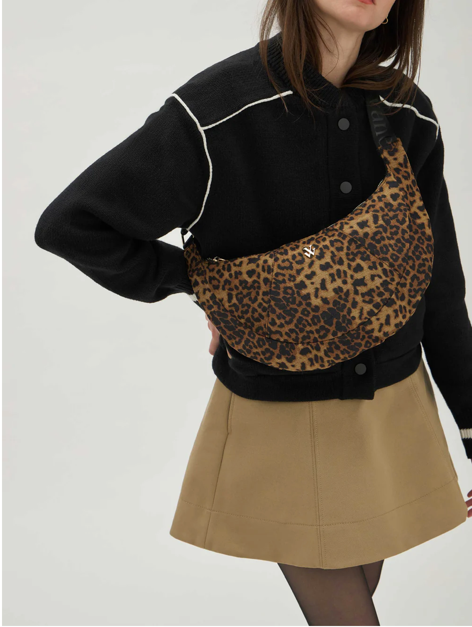 VANESSA WU - Sac banane FLAVIA Leopard