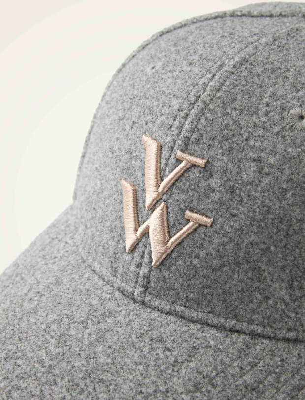 VANESSA WU - Casquette AURIANE grise en feutre