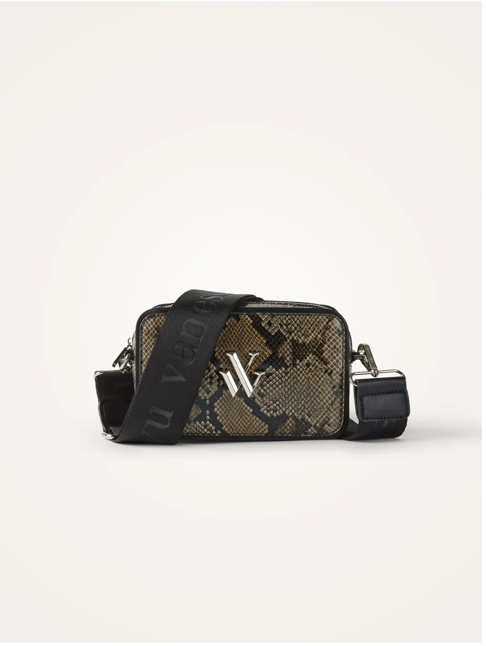 VANESSA WU - Sac trotteur CHIARA python gris