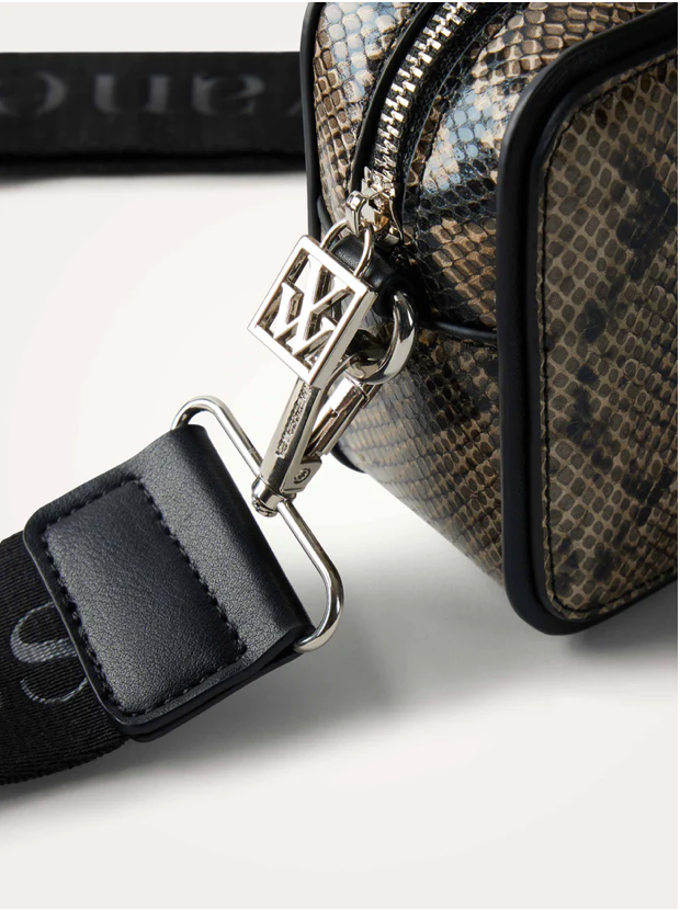 VANESSA WU - Sac trotteur CHIARA python gris