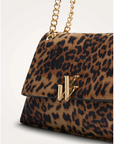 VANESSA WU - Sac a main MELINE léopard a chaines