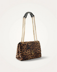 VANESSA WU - Sac a main MELINE léopard a chaines