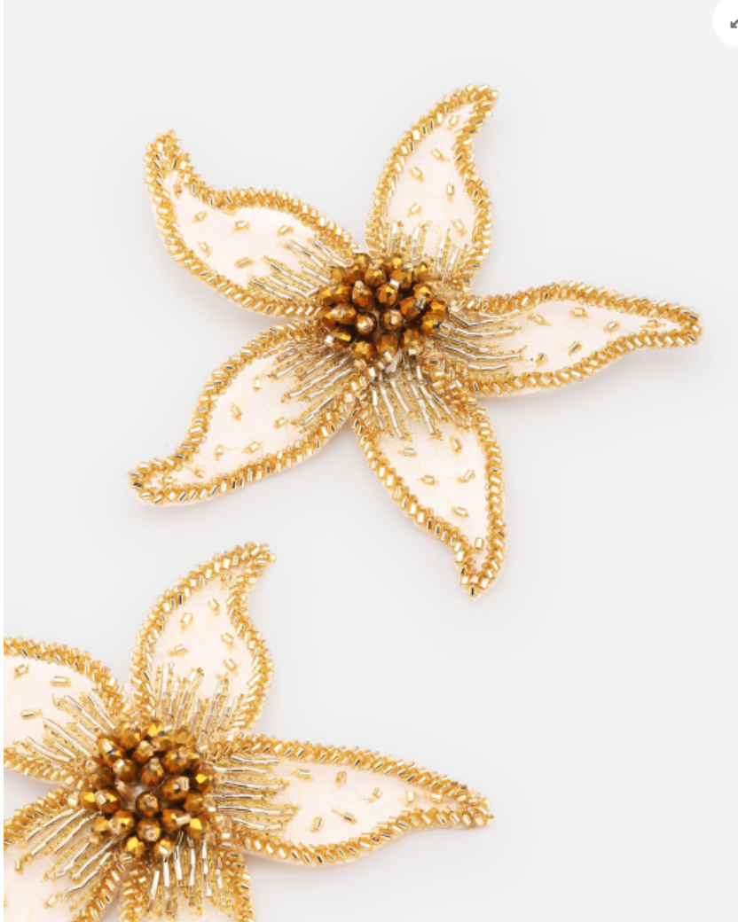 OLIVIA DAR - Boucles d'oreilles STAR FLOWER - GOLD