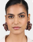 OLIVIA DAR - Boucles d'oreilles CAMELIA - PRUNE