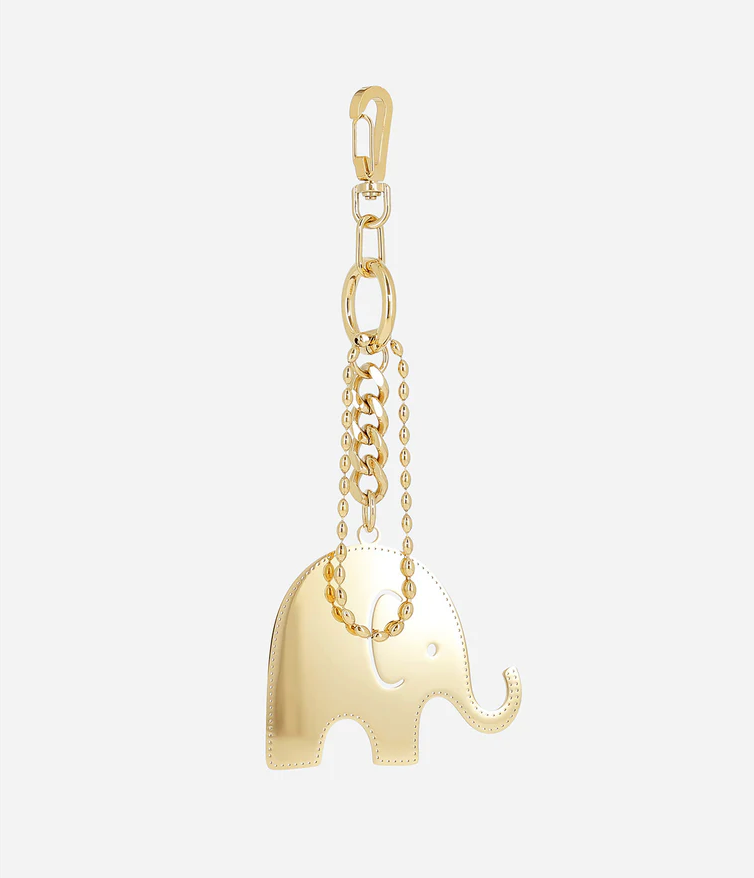 ZAG BIJOUX - Porte clés TANTOR en acier doré