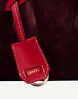 LANCEL - Modèle BCBG - MINI BOWLING BAG - Cassis