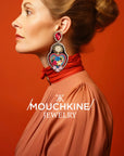MOUCHKINE - Boucles d'oreilles "Ex voto noir "