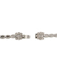 GAS BIJOUX - Collier RIVIERA asymétrique finition rhodium - Zircons blancs