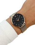 CLUSE - MINUIT montre CW0101203003 Noir/Or Rose