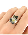 TARATATA - Thème SUPER MIAOU - Bague Argent/Noir