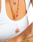 MYA BAY - Collier - LIGHT FUCHSIA - YUCATAN
