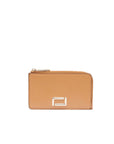 LANCEL - PORTE CARTES ZIP ANGELE - CAMEL -