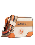 LANCEL - ROLAND GARROS - SAC CAMERA ZIP - NATUREL/TERRE