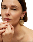 GAS BIJOUX - Boucles d'oreilles ONDE GOURMETTE CLIPS petit modèle dorées à l'or fin