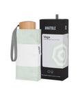 ANATOLE - Mini parapluie-ombrelle anti-UV double protection – Rayures Vert Lagon – VÉGA