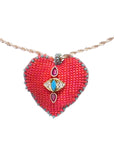 HIPANEMA - COLLIER FORTAZA - ROUGE