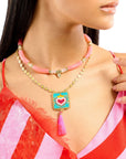 HIPANEMA - COLLIER BERBERE ROSE