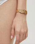 GAS BIJOUX - Bracelet jonc ECLIPSE doré à l'or fin -