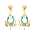 MADAMIRMA - BOUCLES D'OREILLES AQUA GOUTTES