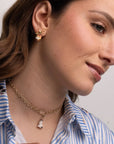NACH - BOUCLES D'OREILLES PENDANTES CHAT BENGAL ET NOEUD