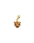 NACH - CHARM'S LEOPARD EN PORCELAINE ET LAITON DORE