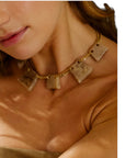 ZAG BIJOUX - COLLIER TUSCANIA - Acier doré
