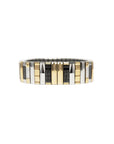 SIGAL -BRACELET SIG 14, Noir argent et doré