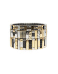 SIGAL -BRACELET SIG 14, Noir argent et doré