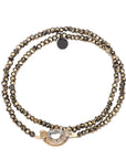 LSONGE - TAYRONA - BRACELET SIERRA 2 TOURS MINI - PYRITE OU TURQUOISE