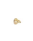 GAS BIJOUX - BOUCLES D'OREILLES puces SCARAMOUCHE émail dorées à l'or fin - Tons de jaune