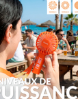 FISURA - VENTILATEUR DE POCHE - ORANGE