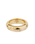 GAS BIJOUX - BAGUE ALLIANCE COMETE DORÉE - TAILLE L