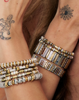 ZIGAL - BRACELET DISC GOLD AND SILVER