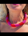 YASSS - Collier RAINBOW WAVES CANDY/ ULTRA RED