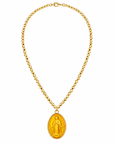 LE MONDE EST STONE - COLLIER VIERGE MIRACULEUSE - JAUNE