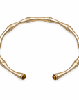 GAS BIJOUX - BRACELET BAMBOU CABOCHON MINI - OEIL DE TIGRE - METAL DORÉ