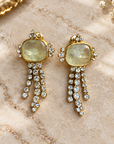 GAS BIJOUX - BOUCLES D’OREILLES TIKI DORÉES - JADE