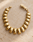 ZAG BIJOUX - BRACELET ARTICULE ACIER DORÉ