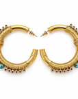 GAS BIJOUX - BOUCLES D’OREILLES CRÉOLES MÉTAL DORÉ