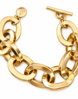 GAS BIJOUX - BRACELET MAILLE OVALE - MÉTAL DORÉ