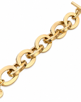 GAS BIJOUX - BRACELET MAILLE OVALE - MÉTAL DORÉ