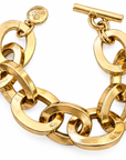 GAS BIJOUX - BRACELET MAILLE OVALE - MÉTAL DORÉ