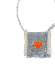 NOBLESSA SAUVAGE - Collier WILD MAGIC - Collier Jean, coeur orange fluo