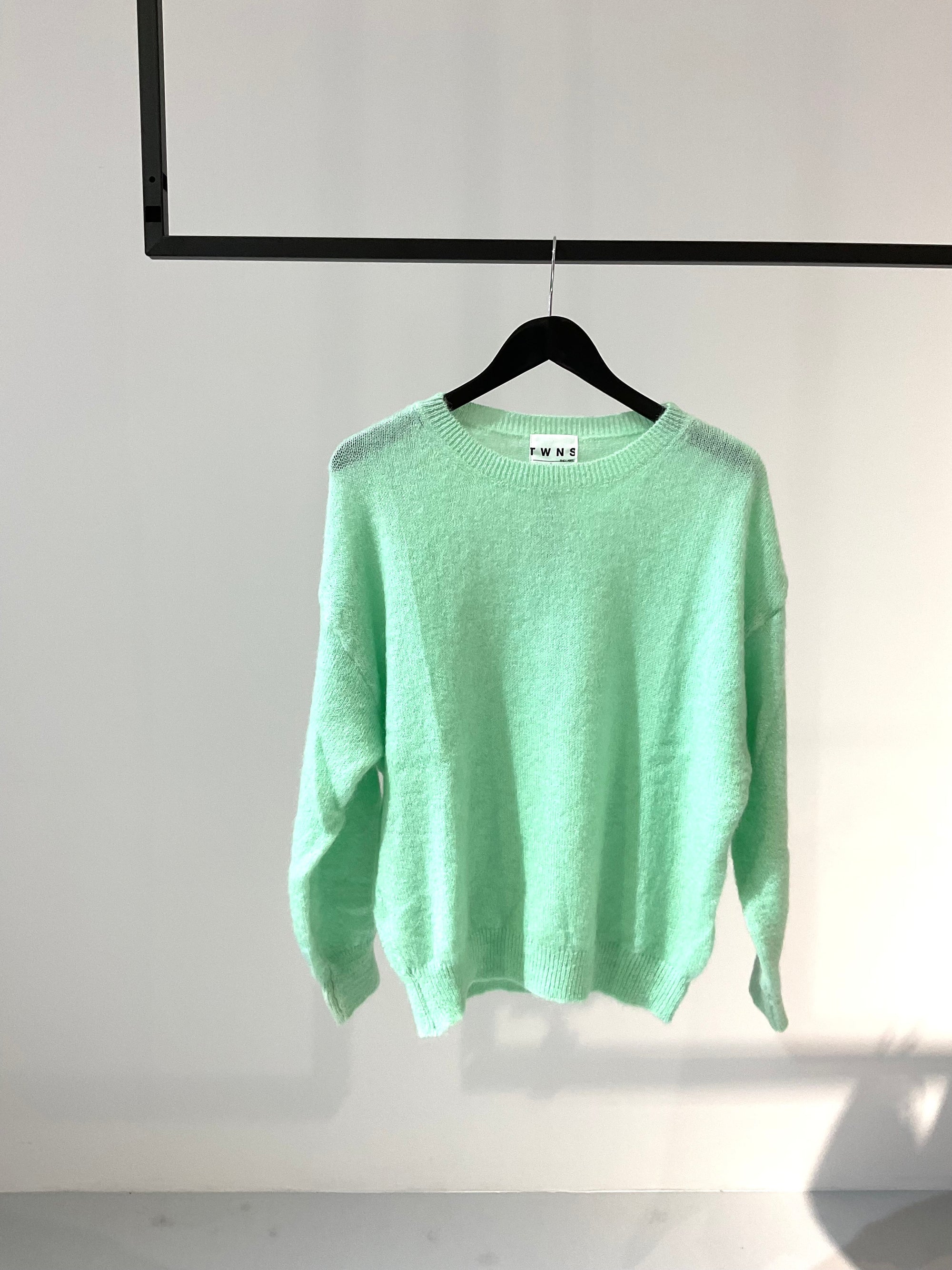 TWINS - PULL col rond manches longues - 21030 - VERT D 'EAU