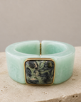 GAS BIJOUX - BRACELET ARTY ACÉTATE VERT AMAZONITE - PIERRE VESSONITE