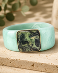 GAS BIJOUX - BRACELET ARTY ACÉTATE VERT AMAZONITE - PIERRE VESSONITE