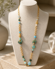GAS BIJOUX - SAUTOIR VICTORIEN - Turquoise, Malachite, Aventurine