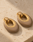 GAS BIJOUX - BOUCLES D'OREILLES DORÉES SELVA PETIT MODÈLE - SELVA KAKI