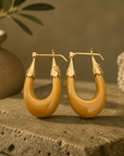GAS BIJOUX - BOUCLES D'OREILLES ECUME PETITS MODELES - ACETATE - 7 COULEURS